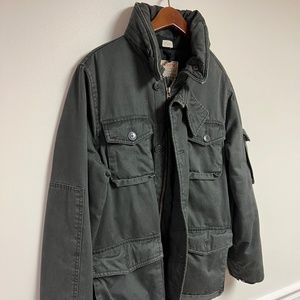 J Crew Heavyweight Mechanics Jacket Black sz Small